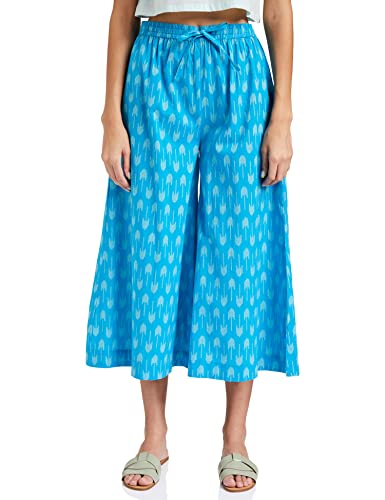 Image of Amazon Brand - Myx Women Cotton Relaxed Fit Palazzo (Available in Plus Sizes)