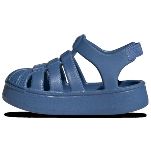 Adidas Originals Superstar Sandal - Boys' Toddler (JI2806, Focus Blue/Focus Blue)2