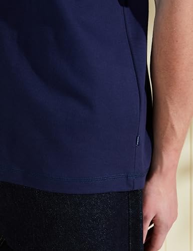 Image of Amazon Brand - Symbol Men Solid Cotton Oversized Round Neck Tshirt | Half Sleeve | Plain (Available in Plus Size)
