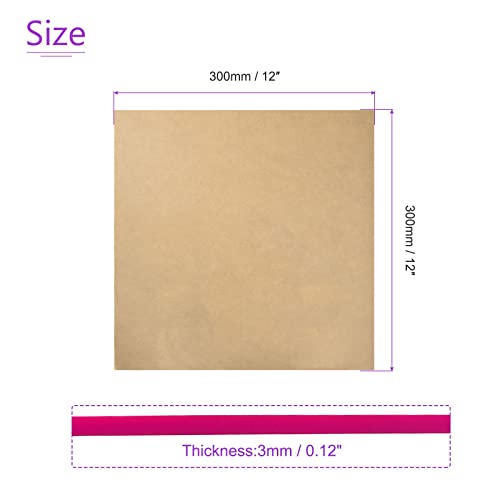 Image of DMiotech 2pcs 12 inch x 12 inch 3mm Thick Plastic Acrylic Board Acrylic Sheet PMMA Acrylic Board for Craft DIY Display Project Sign Blank Pink
