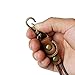 HORUSING Wristlet Keychain-Vintage Leather Key Chain with Metal Lobster and Key Ring (9in)
