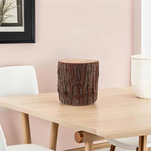Mesa de tocón de madera maciza para sesiones de fotografía 6