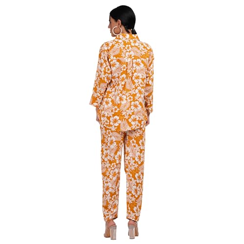 Image of Women's Co-Ord Set - Casual Wear Shirt & Pant Set | Fancy Top and Bottom Outfit | Full Matching Set for Women | Stylish Kurta Pant Set