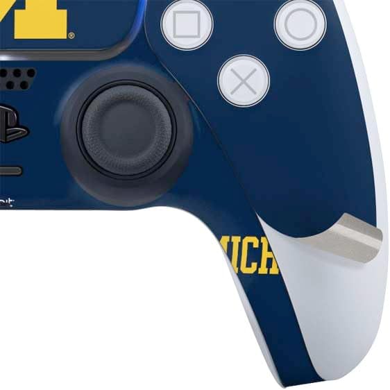 Skinit Decal Gaming Skin Compatible with PS5 Controller - Officially Licensed University of Michigan M Logo Design