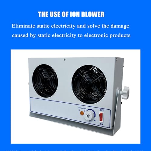 Ventilador Ionizador Antiestático de Escritorio Doble Cabezal miniatura 2