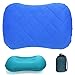 Produktbild VICKSONGS Reisekissen Aufblasbar, Camping Kopfkissen mit Austauschbar Kissenbezug [190g/34 * 51cm/Anwendbar für Alle Jahreszeiten & Strand/Wasserdicht/Waschbar], Ergonomisches Kopfkissen Aufblasbar