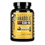 Night Wolf Supps KSM-66 Organic Ashwagandha 600mg, Fenugreek, Natural Anabolic and Muscle Support - with AstraGin for High Absorption - USA Made & Non GMO 3rd Party Tested - 90 Capsules