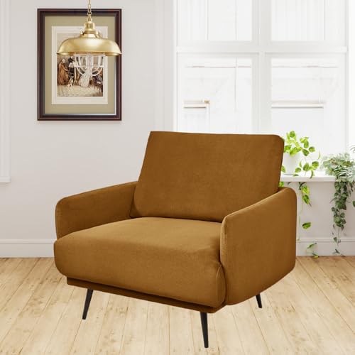 Sillón Moderno Plegable Marrón miniatura 6