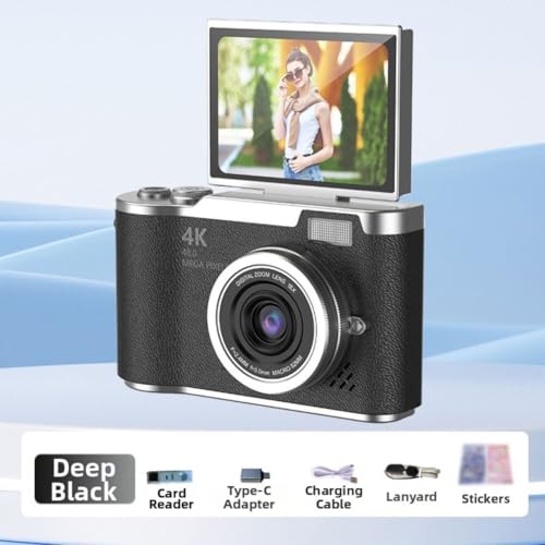Cámara digital compacta 4K con pantalla abatible 180° y zoom 8X miniatura 2
