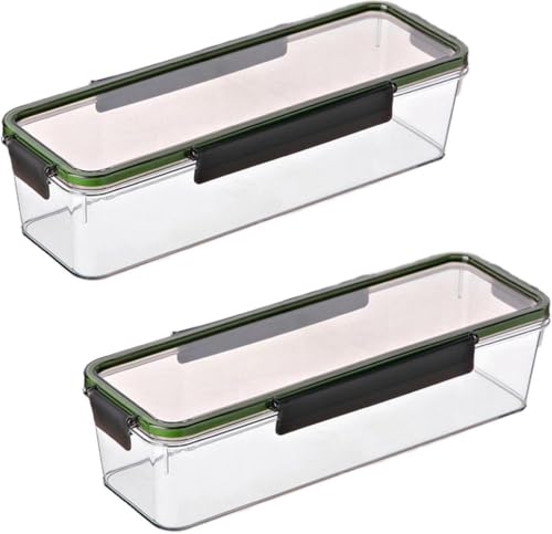 Eculcki パスタ 保存容器 パスタ保存容器 透明 麺保存箱 パスタケース 長方形 スパゲティ ロング麺収納箱 密閉 防湿 ッチン収納 密封保存瓶 蓋付き 多目的 キッチン オーガナイザー 穀物 パスタ 麺用 貯蔵容器 ヌードル収納ボックス コーヒー豆