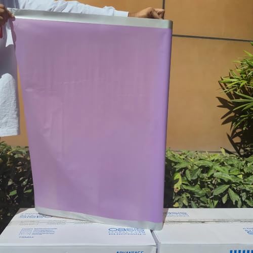 Image of Oasis Gift Wrapping Frosted Cellophane Roll For Multipurpose Hamper Packaging & Flower Bouquet Wrapping 80cmx25mtr 1 No Frosted Film Roll (v) Purple Silver)