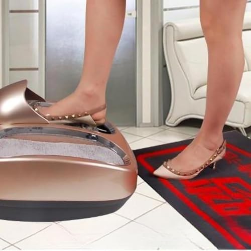 Máquina de limpieza de suelas, unidad automática de pulido de suela de zapato con almohadilla absorbente de agua y función de inducción para uso doméstico, clínica, hotel
