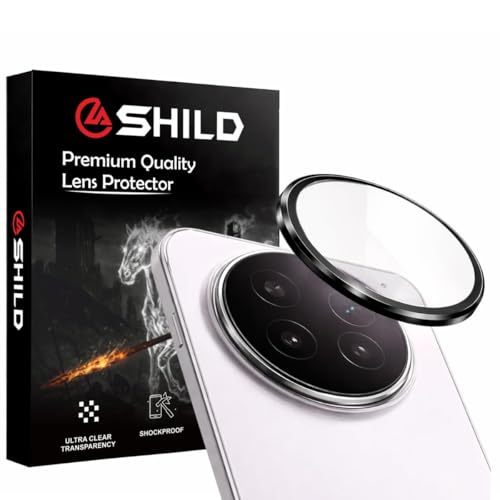 Image of SHILD Compatible with Vivo X300 Pro Camera Lens Protector - Black(1 Pack) | Premium 9H Tempered Glass, Scratch Resistant, HD Clear Lens, Strong Adhesion & Precise Fit