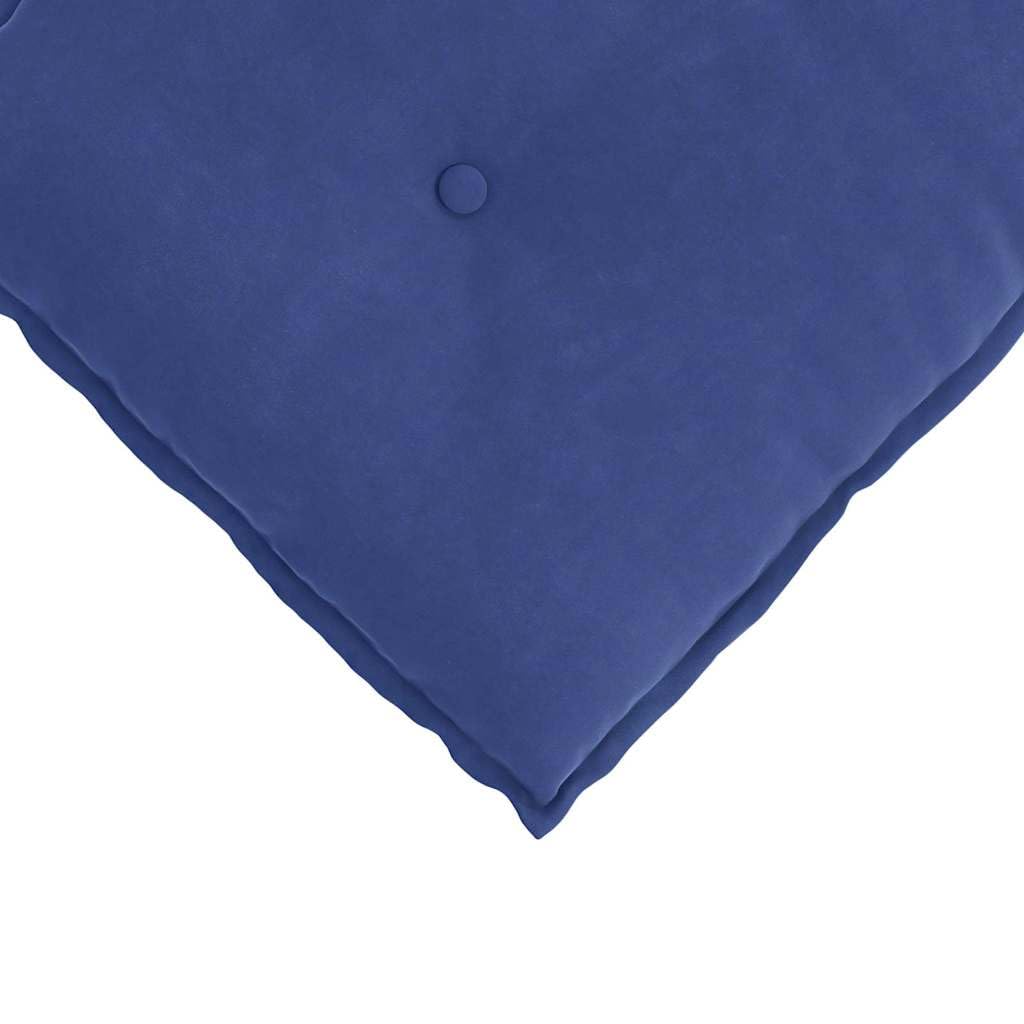 Cuscino per la schiena, blu polizia, 50 x 45 cm, tessuto a coste con imbottitura in poliestere, rivestimento rimovibile, supporto lombare ergonomico per ufficio, divano, letto e soggiorno