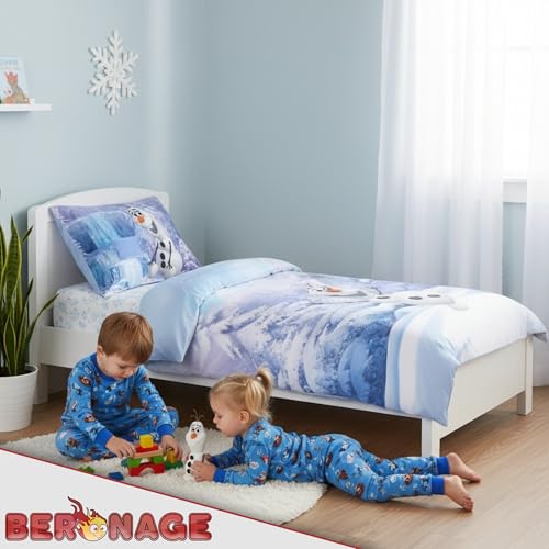 Colchas Frozen Disney de algodón 100% con Elsa y Anna para camas infantiles de 135x200 cm 5