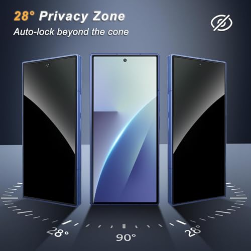Image of (2 Pack Privacy Tempered Glass Screen Protector for Samsung Galaxy Z Fold 7 (Front Display) | 9H Anti-Spy Glass | HD Clarity, Anti-Scratch, Bubble-Free, Case-Friendly