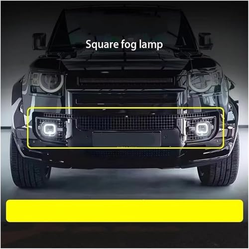 Phare antibrouillard carré jaune Defender L663 anti brouillard - 3