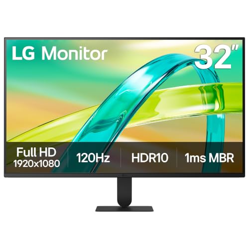 Image of LG 32U401B-B 32-inch Full HD (1920 x 1080) Gaming Monitor, 120Hz, HDR10, Switch, Reader Mode, Flicker Safe, HDMI, Tilt Stand, Black