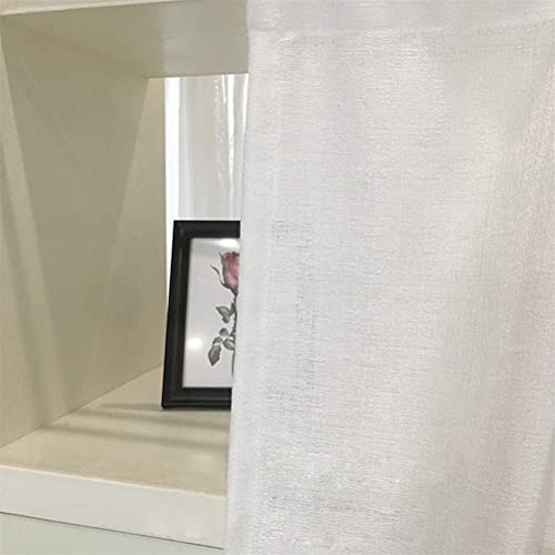 Cenefa de gasa para ventana de cocina con bordado elegante 7