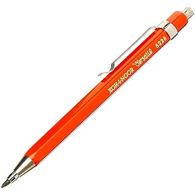 KOH-I-NOOR 2mm Diameter Short Mechanical Clutch Lead Holder Pencil - Red