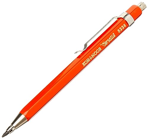 KOH-I-NOOR 2mm Diameter Short Mechanical Clutch Lead Holder Pencil - Red