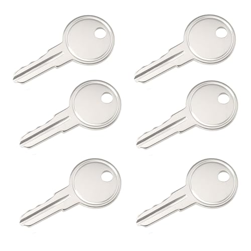 6Pcs UPVC Window Handle Key Compatible with Securistyle Window Handles Lock, Replaceable Spare Key