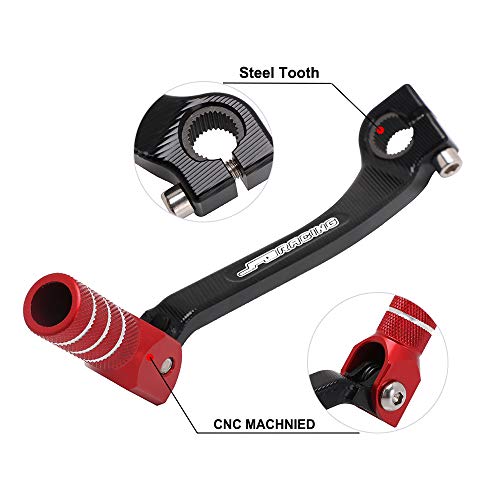 Motorcycle Gear Shift Lever Shifter Pedal CNC For Honda CRF450R CRF450RX 2017-2020 CRF250R 2018-2019 CRF250RX 2019-2020 CRF450RWE CRF450L CRF450X 2019 Red - Thumbnail 2