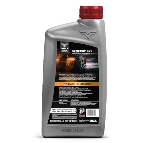 Aceite para motor sintético 5W-50 Triax Synergy SVL 1 Quart miniatura 2
