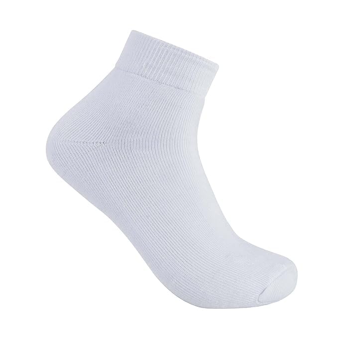 BEAR & BEYOND Women’s Soft Pastel Mesh Ankle Socks | Breathable Cotton Low-Cut Socks for Girls | Lightweight & Comfortable Summer Short Socks (White) 1