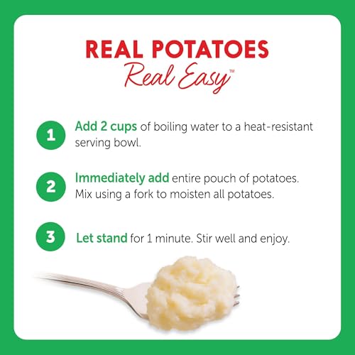 Image of Idahoan Mashed Potatoes, Roasted Garlic, 4 oz