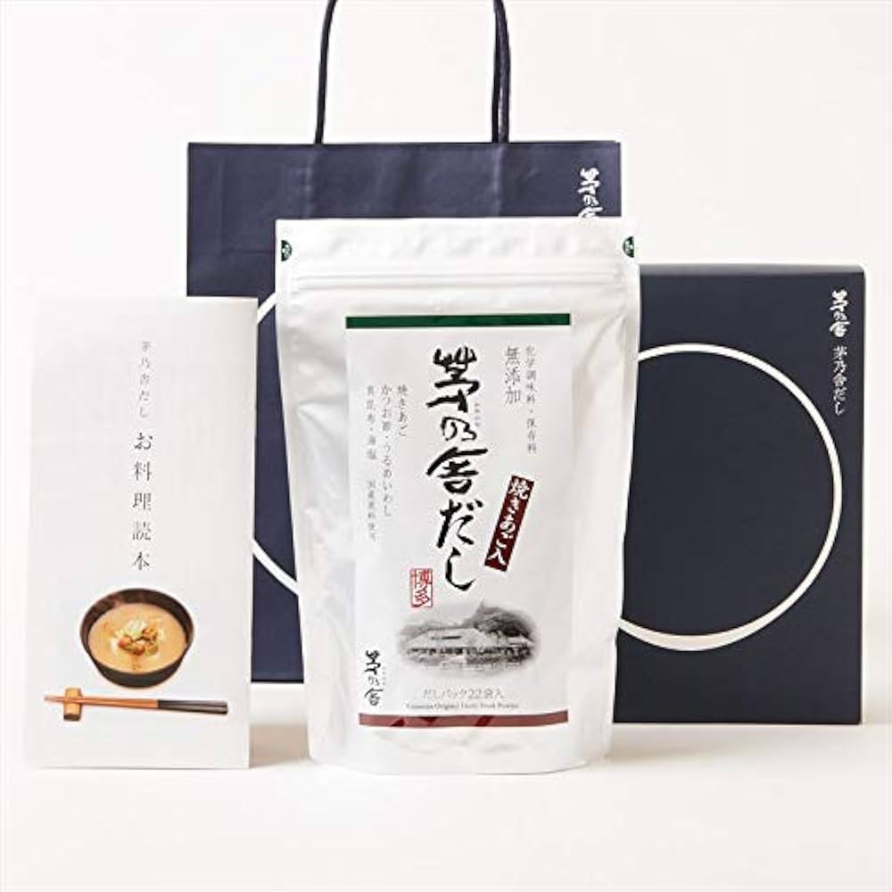 Amazon.co.jp: 贈答箱入 茅乃舎だし(8g×22袋入)【袋付き】【包装