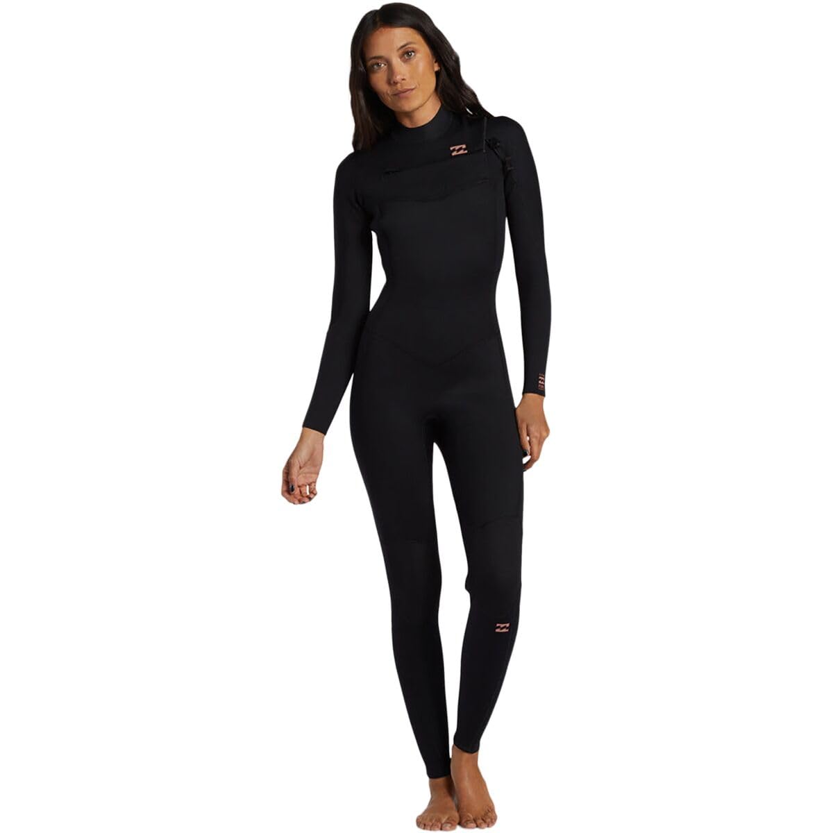 BILLABONG Da Donna Foil 4/3mm Chest Zip 2024 Muta ABJW100188 - Black