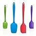 Price comparison product image Silicone Spatula Set - High Heat Resistant Non-Stick Silicone Spoon & Spatulas for Baking,Cooking and Mixing - Strong Stainless Steel Core Design (4-Piece Set) - BPA Free & Food Grade