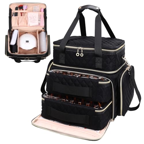 Ethereal Extra Large Polish Organizer Case Holds 70+ Bottles (15ml/0.5
