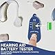 Schlüssel-Ring-Batterie-Messgerät, Hörgeräte-Batterie-Tester LCD-Hörgerätempfänger One P13 Hörgeräte Batterie Batteriespeicher für Batterie-Test-Starthome
