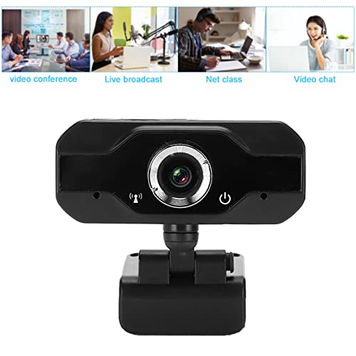 Elprico 1080P Full HD-Webcam, USB-Webkamera-Webcam mit Mikrofon für Desktop-Computer für Live-Übertragung/Online-Unterricht/Videokonferenz Plug & Play – Bild 4