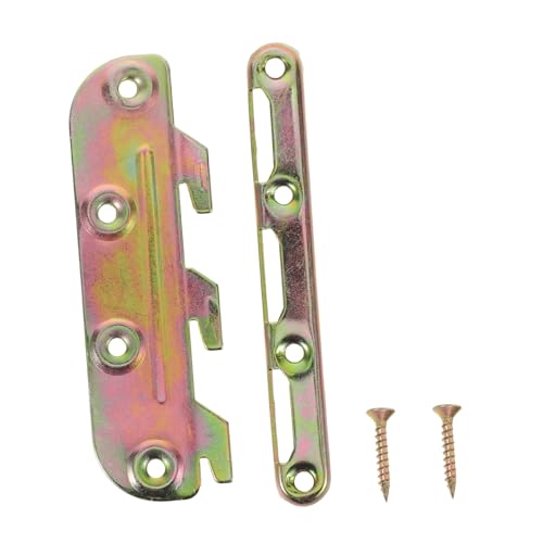LIFKOME 4 Juegos Soportes de Unión para Estructura de Cama con Tornillos Soportes Ocultos para Cabeceras y Pieceras Montaje Superficial Alta Resistencia y Fácil Instalación