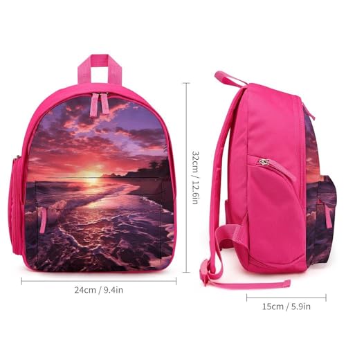Beach Sunset Mini Backpack Light Weight Small Travel Backpack Shopping Travel Daypack2