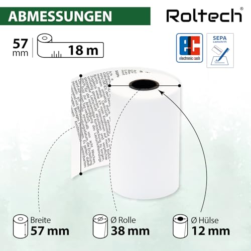 Rollos térmicos de 57 mm con texto SEPA para evitar multas y emitir tickets claros en CCV 3