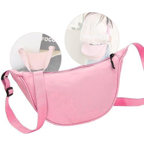 Bolsa tiracolo de nylon crescente feminina, bolsa transversal leve para viagem, Mini bolsa transvers