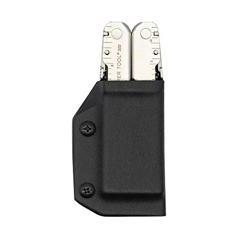 Clip & Carry Kydex Multitool Sheath for Leatherman Supertool 300 - Everyday Carry Holder Holster - Made in USA - Black (Multi-Tool not Included) Cover