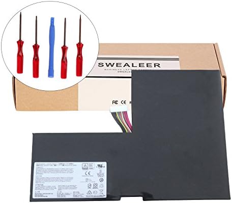 SWEALEER Compatible BTY-M6F Battery if Applicable MSI 6QE 2QE 2PE GS60 2PC 2PL 2QC 2QD 6QC MS-16H2 Replacement for 2PC-010CN 2PE-280CN 2PL-006XCN 2QC-022XCN 6QC-070XCN [11.4V 52.89Wh/4640mAh BTY-M6F]
