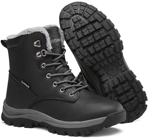 Sixspace Winterstiefel Herren Damen Winterschuhe Warm Gefüttert...
