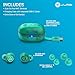 JLab Go Pop ANC True Wireless Earbuds & Charging Case, Transparent Teal, Active Noise Cancelling, 10mm Drivers, Dual Connect, Customize Your Sound with App, Be Aware Mode, Google Fast Pair