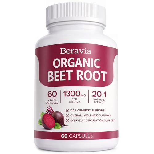Beravia Organic Beet Root Capsules High Potency Beet Root Powder (1)