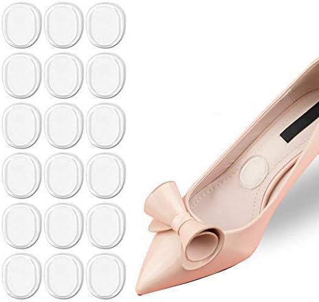Nanooer High Heel Shoe Pads Heel Pads Silicone Gel Heel Cushion high Heel Inserts for Women Foot Care Shoe Inserts Pad Insoles (18 Pieces)