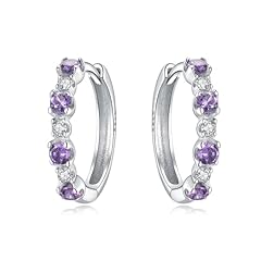 Silver,0.59in-Purple Rhinestone