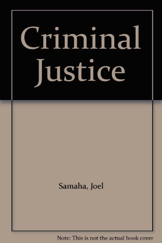 Criminal Justice 0534522653 Book Cover