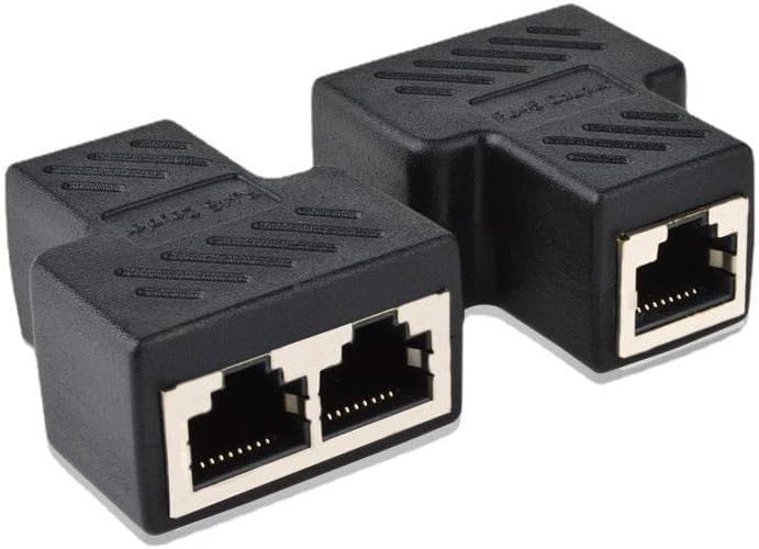 Adaptador Divisor RJ45 2 Puertos Pack x2 miniatura 2