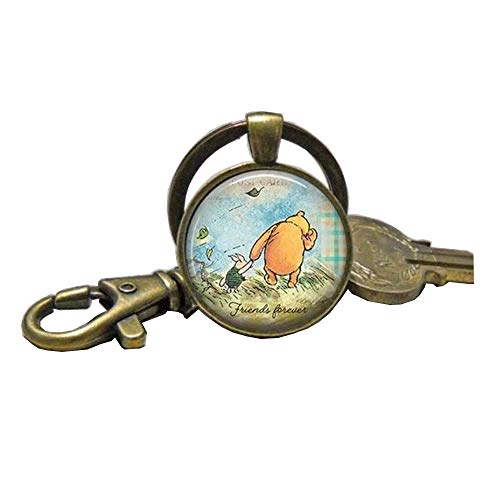 Jewelry tycoon Friends Forever Necklace, Friendship Jewelry, Pooh and Piglet Pendant, Winnie The Pooh Necklace, Friendship Necklace Key Chain